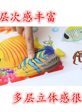 海洋小鱼卡通可爱奖励表扬墙贴