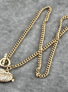 克拉欧美百搭饰品桃心短款项链