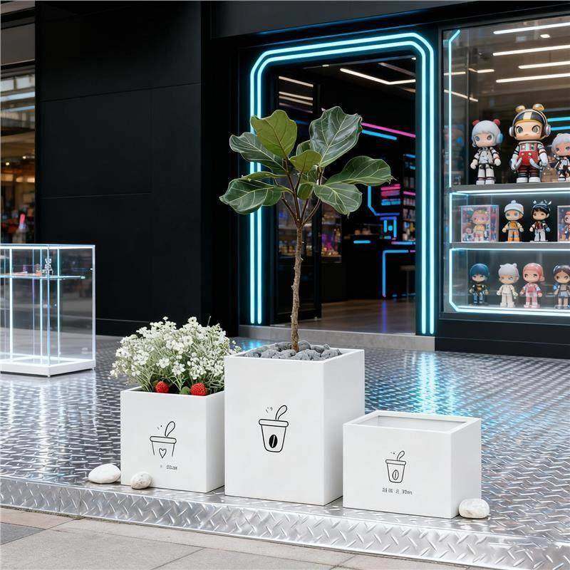 户外铁艺花箱组合商业街售楼部广场花槽市政长方形花坛道路立体箱,淘宝优惠券,粉丝福利购,淘宝优惠卷