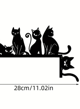 猫咪金属摆件用于开关门