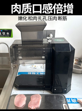 香程肉排嫩肉机商用电动大功率牛排嫩化入味多功能不锈钢松肉机器