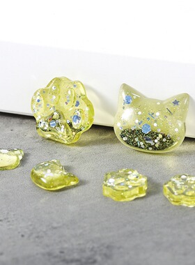 DIY水晶滴胶模具火漆印章星星月亮猫咪猫爪吊坠手工制作硅胶模具