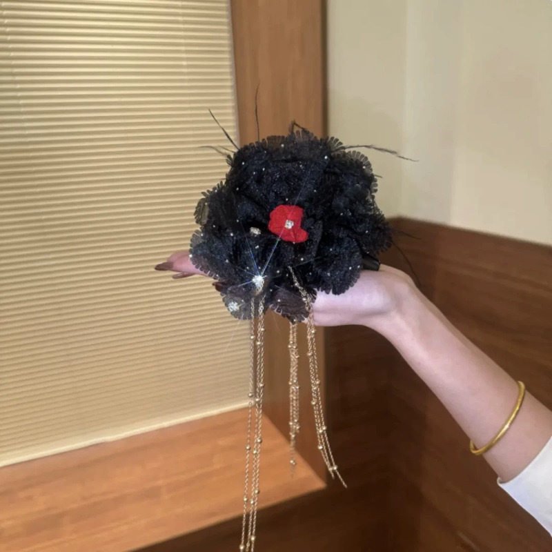 蛇年头饰2025新款高档抓夹中国红新年抓夹女福字抓夹新年头饰祥云,淘宝优惠券,粉丝福利购,淘宝优惠卷