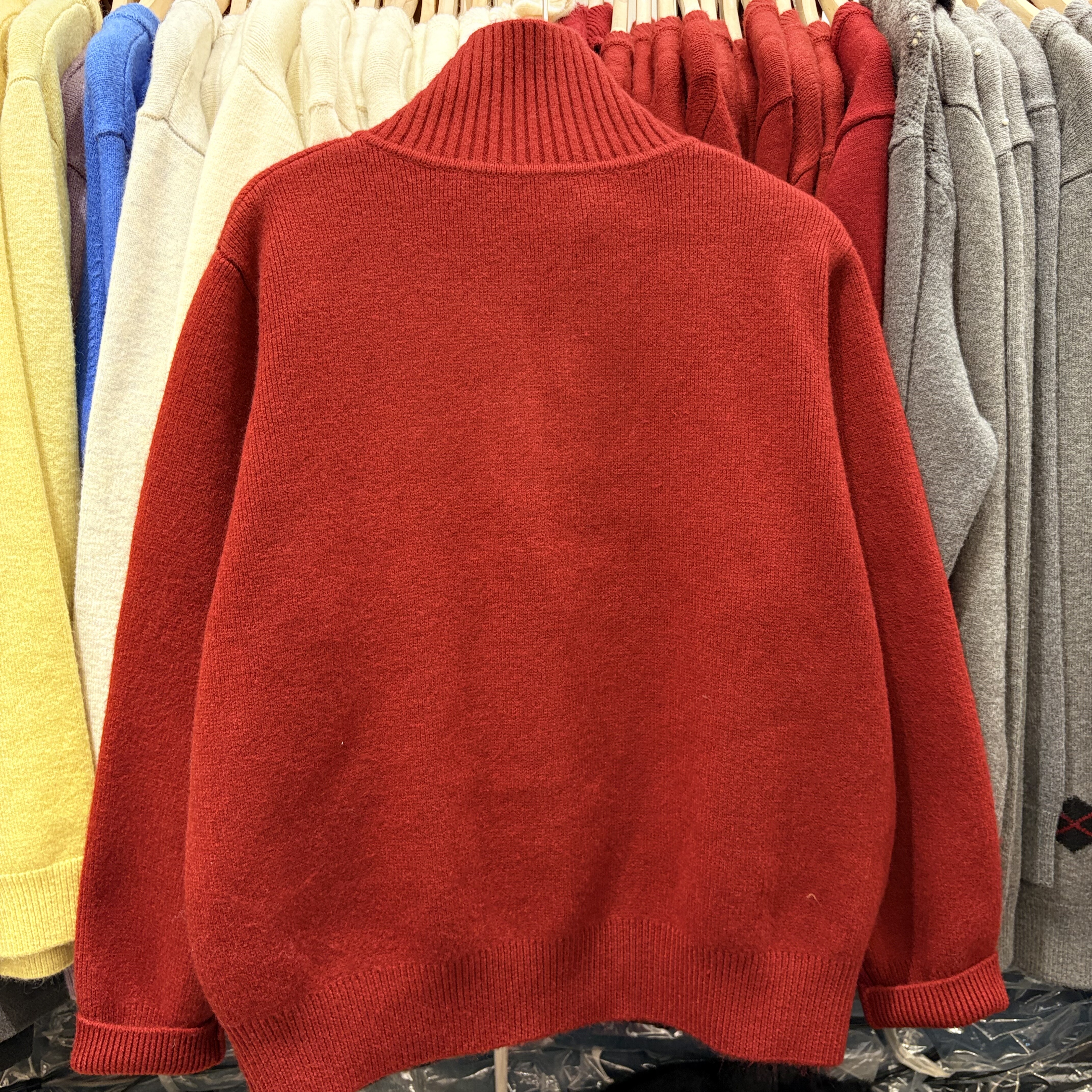 老钱风双头拉链针织开衫外套高领软糯加厚小马刺绣纯色洋气毛衣冬,淘宝优惠券,粉丝福利购,淘宝优惠卷