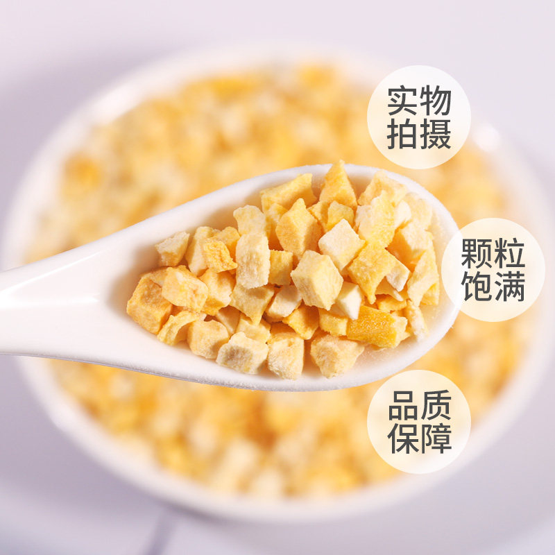 冻干芒果碎粒脆丁原味水果干奶茶蛋糕装饰烘焙原料商用天然芒果粒