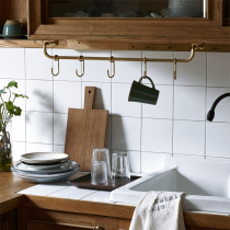 ALOTOF brass hanging bar Kitchen Stem decorated with copper rods Scandinavian Kitchen