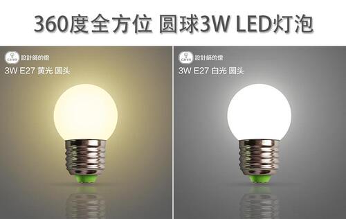 跑马灯泡 1Wled节能灯泡广告灯泡防水灯泡户外景观灯泡G45灯泡 - 图0