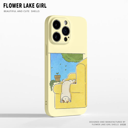 【可爱打烊】沙发放松小猫适用iPhone17/18promax手机壳华为mate60软OPPOreon12vivoS20苹果16一加ACE3小米15 - 图3