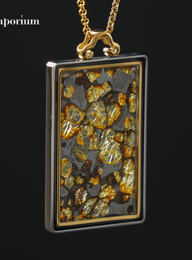 镶嵌天然Brenham石铁橄榄陨石