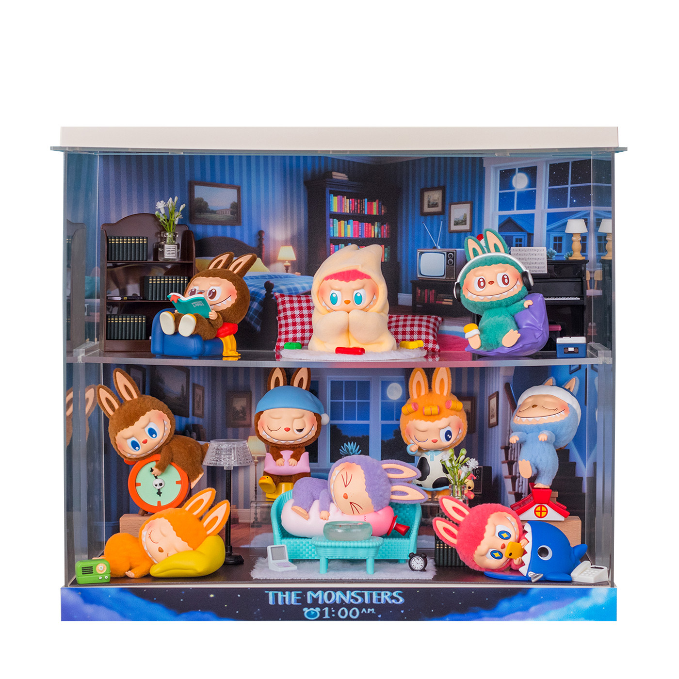 适用泡泡玛特THE MONSTERS LABUBU凌晨一点系列拉布布盲盒展示盒,淘宝优惠券,粉丝福利购,淘宝优惠卷