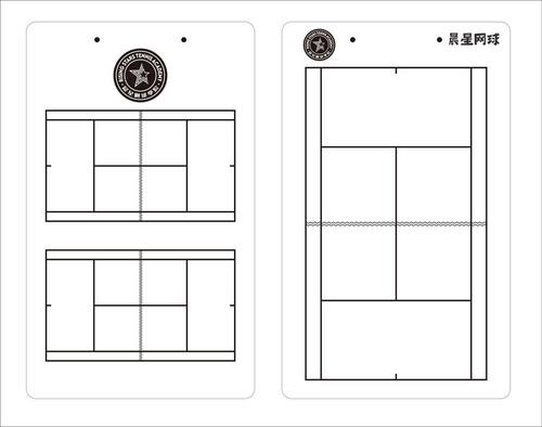网球战术板定做比赛战术板教练板可擦写网球教练用战术盘 战术板 - 图2