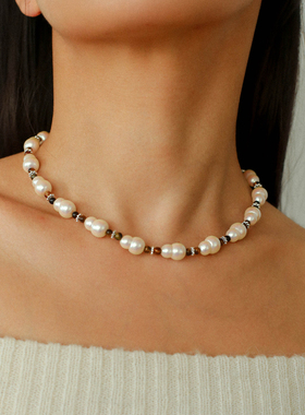 小众设计葫芦珍珠虎眼石项链手链