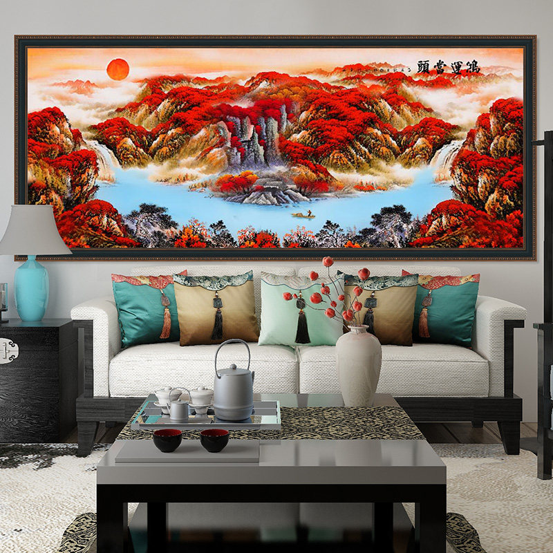 5d钻石画满钻客厅鸿运当头手工diy贴钻石绣十字绣2025新款山水画,淘宝优惠券,粉丝福利购,淘宝优惠卷