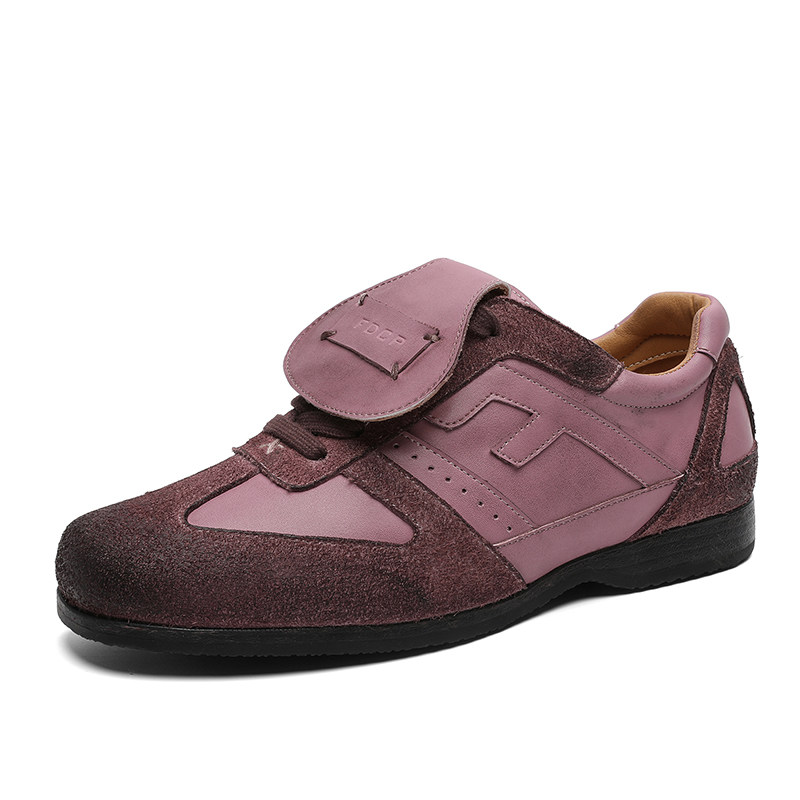 德训鞋男款真皮透气2025新款复古方头翻盖拳击平底训练鞋阿甘鞋女,淘宝优惠券,粉丝福利购,淘宝优惠卷