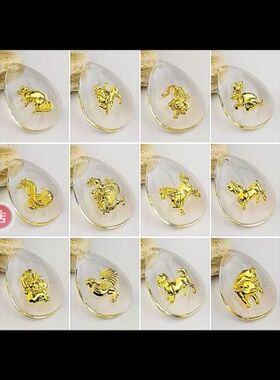 水滴玉石观音佛发光夜明珠吊坠