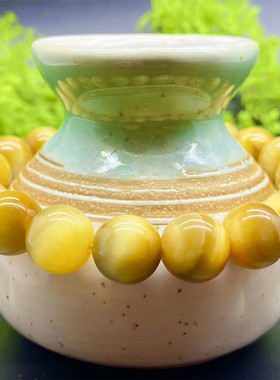 天然巴西5a级虎眼石手串手链单圈男女