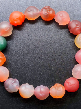 女玛瑙民族风糖果色手串