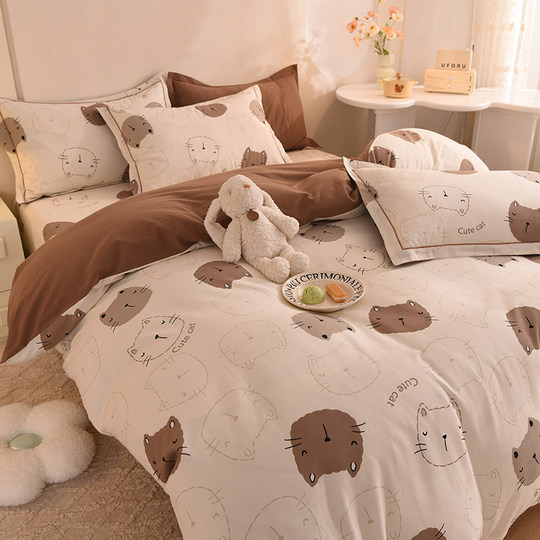 秋冬季加厚磨毛被套单件单人150x200x230双人全棉纯棉180x220被罩