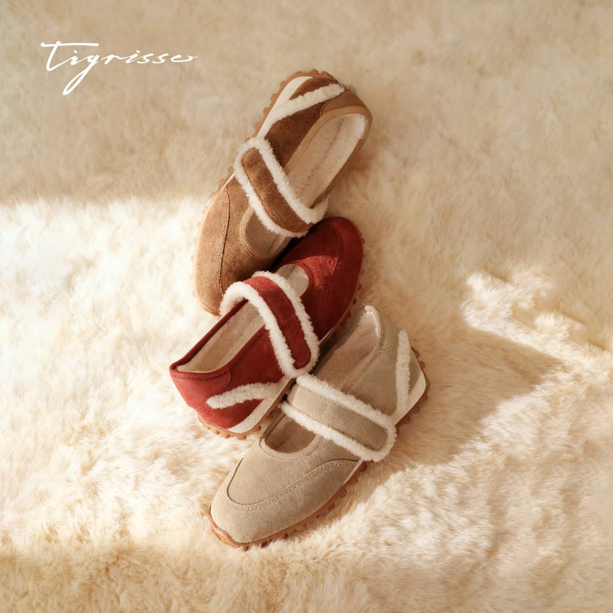 可丽饼蹀愫26春新加绒红色毛毛玛丽珍豆豆底保暖女棉鞋T76188Y-01,淘宝优惠券,粉丝福利购,淘宝优惠卷