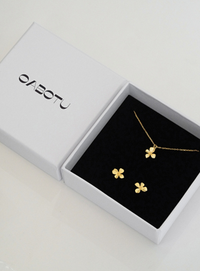 桂花项链 925纯银镀18K黄金原创新款女士时尚锁骨项链 仿真金首饰