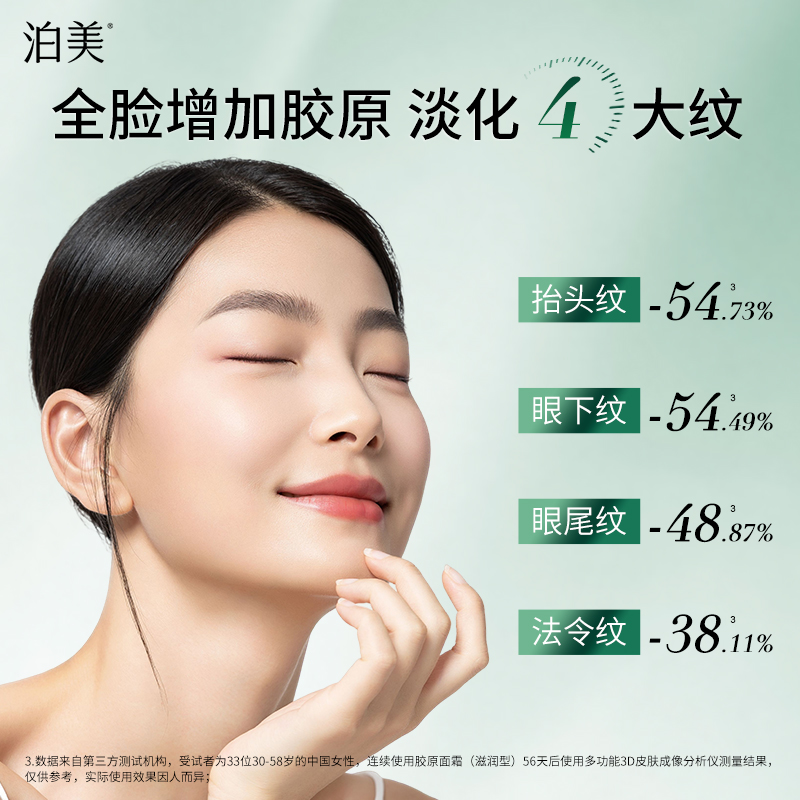 泊美胶原绿钻紧致抗老面霜保湿抗皱7G