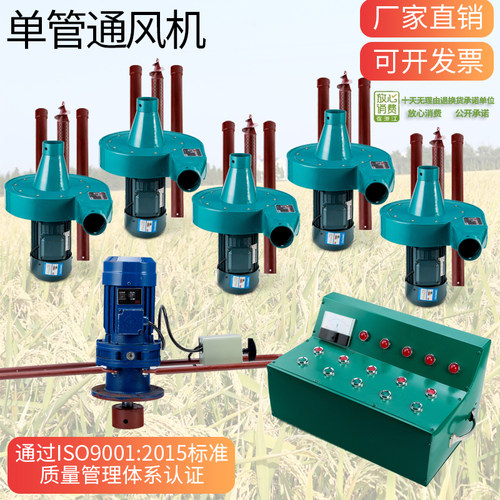 单管通风机单管风机粮仓降温降水局部移动散热吸风排风抽湿专用 - 图0