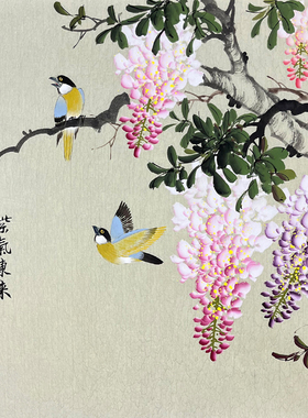 纯手绘国画花鸟画挂画宣纸画