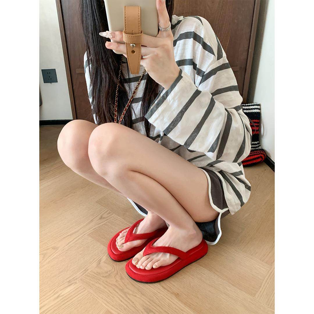 香港高端正品沙滩人字拖鞋女款2025秋季新款外穿海边夹脚拖鞋潮女,淘宝优惠券,粉丝福利购,淘宝优惠卷