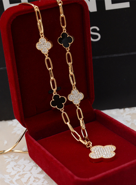 防过敏不掉色韩国时尚女四叶草