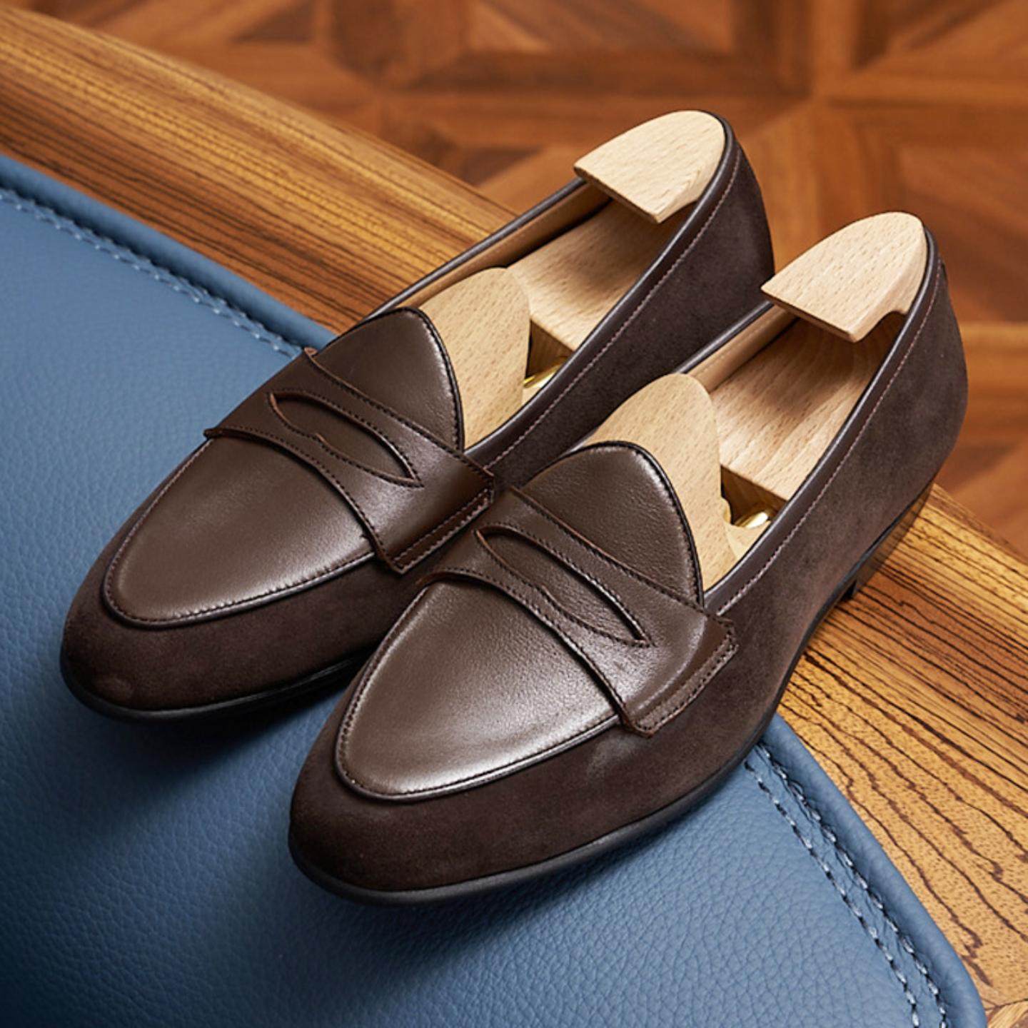 普洛克正品美英伦真皮香槟乐福鞋潮流男鞋商务休闲牛皮四季懒人鞋,淘宝优惠券,粉丝福利购,淘宝优惠卷