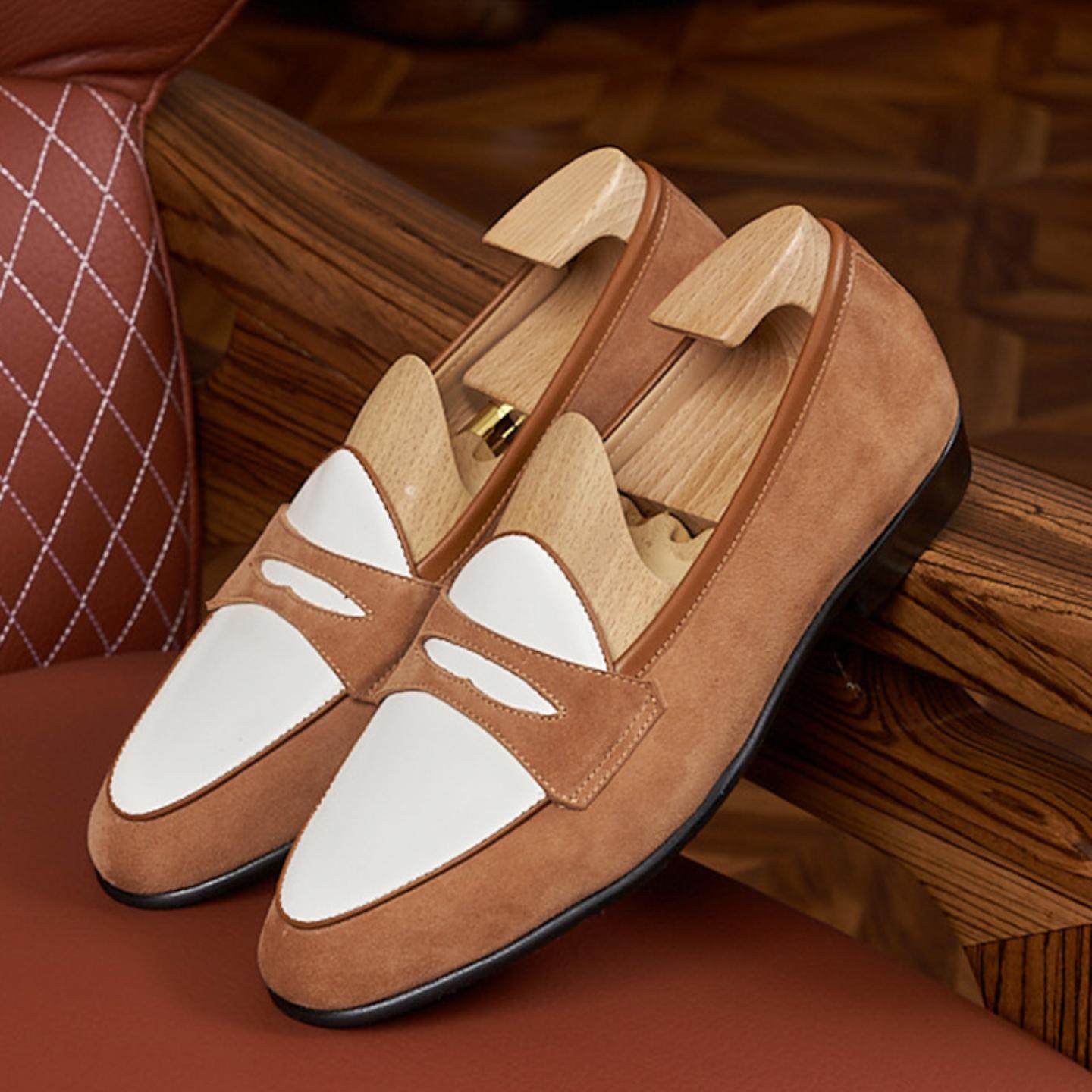 普洛克正品美英伦真皮香槟乐福鞋潮流男鞋商务休闲牛皮四季懒人鞋,淘宝优惠券,粉丝福利购,淘宝优惠卷