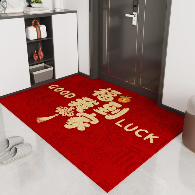 XY silk circle no-wash cuttable entrance door mat