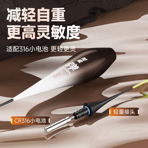 小凤仙OLED灯珠行程浮漂316电子夜光漂咬钩变色高灵敏2026新款 - 图0