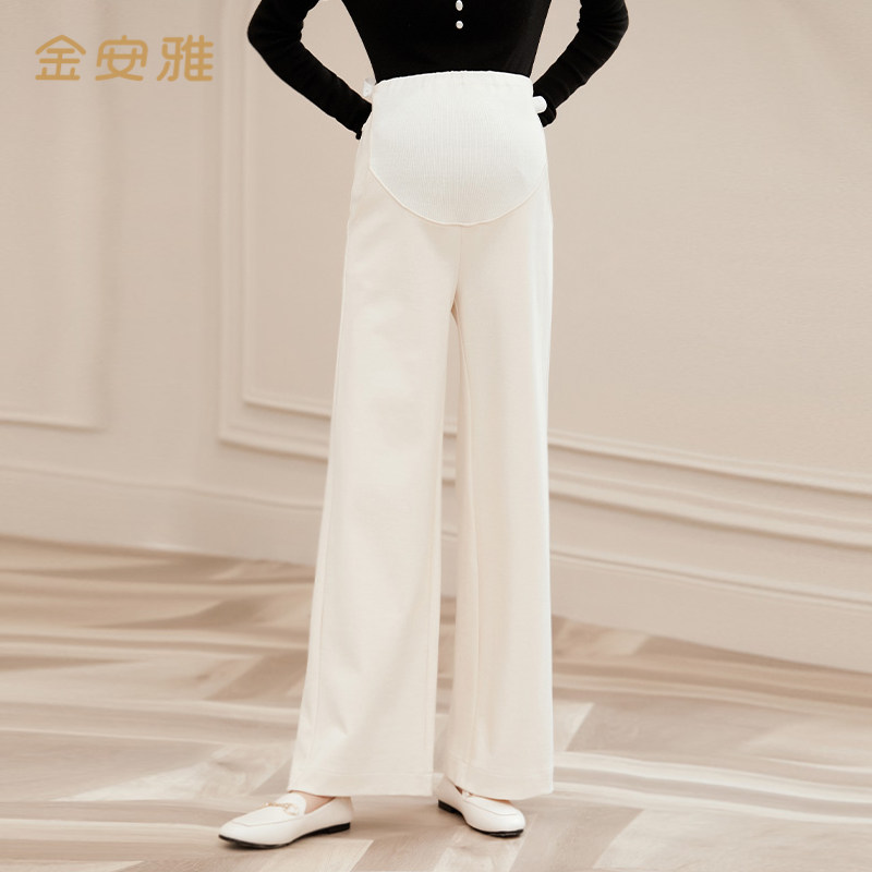 春秋外穿阔腿裤潮妈宽松孕妇裤子 金安雅孕妇阔腿裤