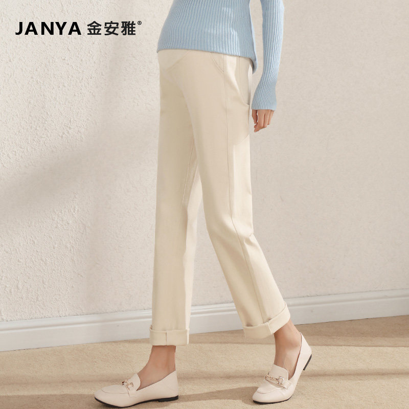  金安雅孕妇直筒裤