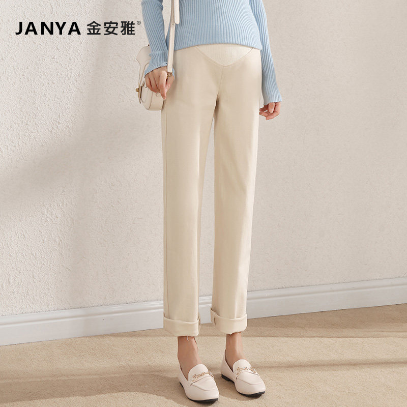  金安雅孕妇直筒裤