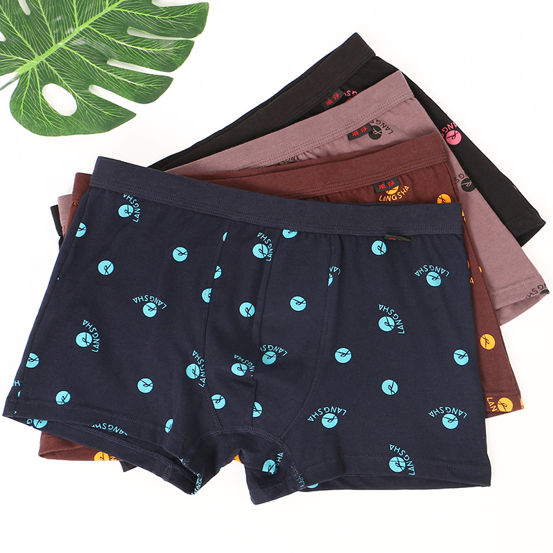 浪莎内裤男平角裤底裤男士四角裤纯棉透气夏季薄款全棉男式短裤头 - 图3