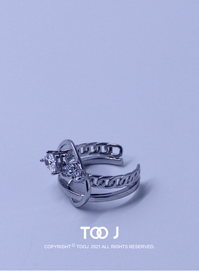 原创设计师银色天然锆石