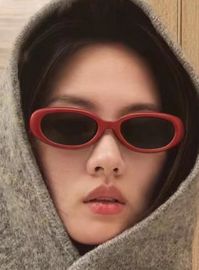 2025新款GM猫眼椭圆墨镜女潮流近视太阳眼镜男防晒有带度数MM206