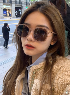 茶色墨镜女夏防晒高级感大脸显瘦