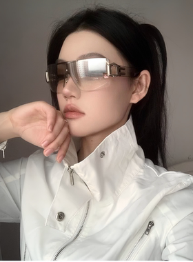 无框连体墨镜女款未来感防风骑行