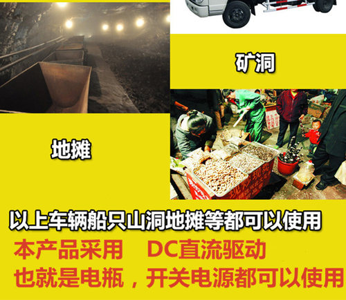 低压直流12 24 36V投光灯船用太阳能LED电瓶灯泡货车射灯应急照明 - 图0
