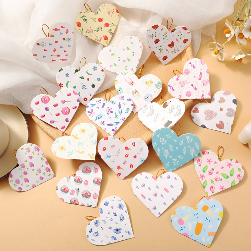 通用心形带挂绳鲜花店小贺卡教师节小卡片生日祝福心愿礼物留言卡,淘宝优惠券,粉丝福利购,淘宝优惠卷