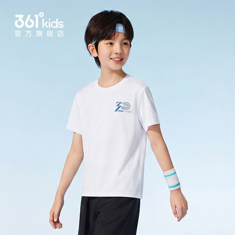 迅干科技2.0|商场同款361男童短袖T恤2026年夏季新款女童通码上衣 迅干科技2.0|商场同款361男童短袖T恤2026年夏季新款女童通码上衣