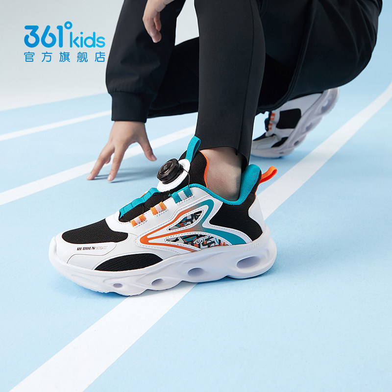 361儿童女童2023春季纽扣鞋童鞋 361度童装运动鞋