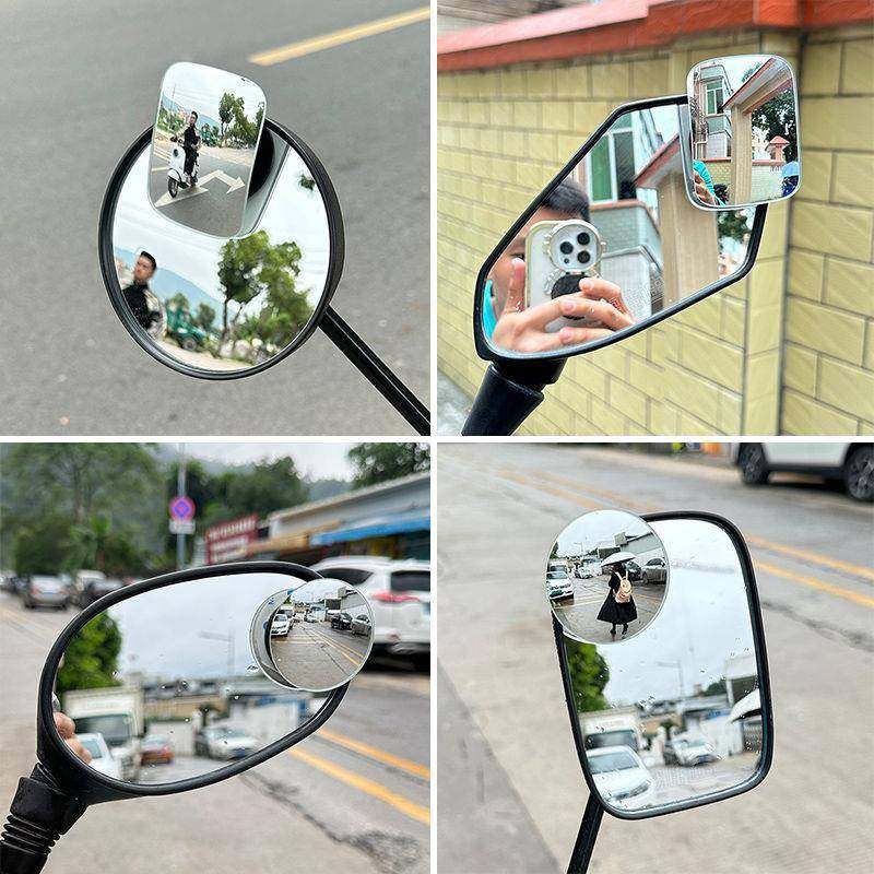 摩托车机车电动车360度辅助小圆镜改装通用后视镜反光镜车辅助镜,淘宝优惠券,粉丝福利购,淘宝优惠卷