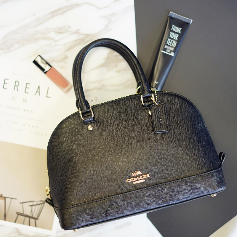 coach小号印花c纹pvc纯色贝壳包 客邻尚品女士包袋