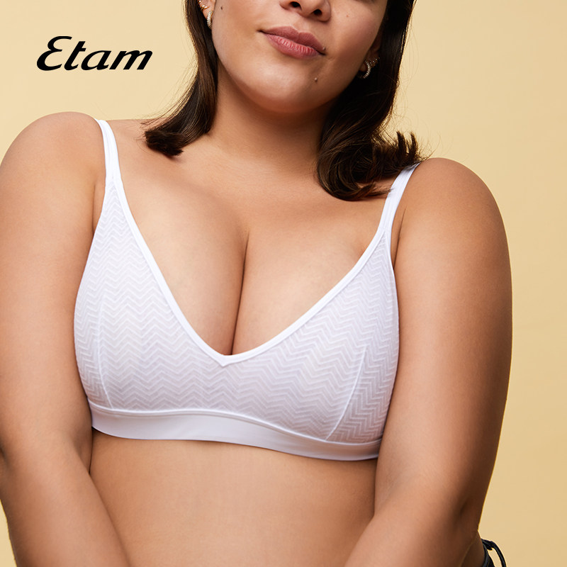 etam法式无钢圈蕾丝小胸薄款文胸 Etam文胸