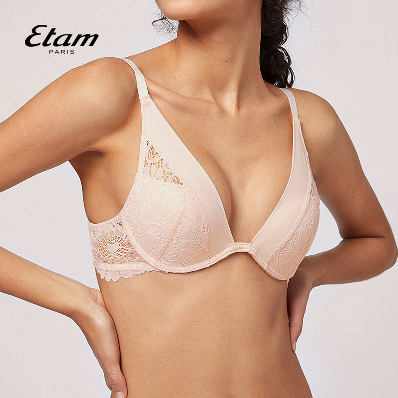 法国etam聚拢arty蕾丝上薄下厚文胸 Etam文胸
