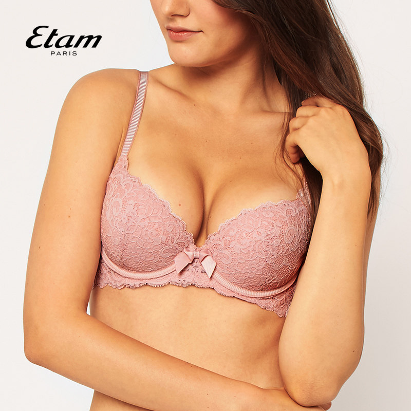 法国etam性感蕾丝薄模杯侧收文胸 Etam文胸